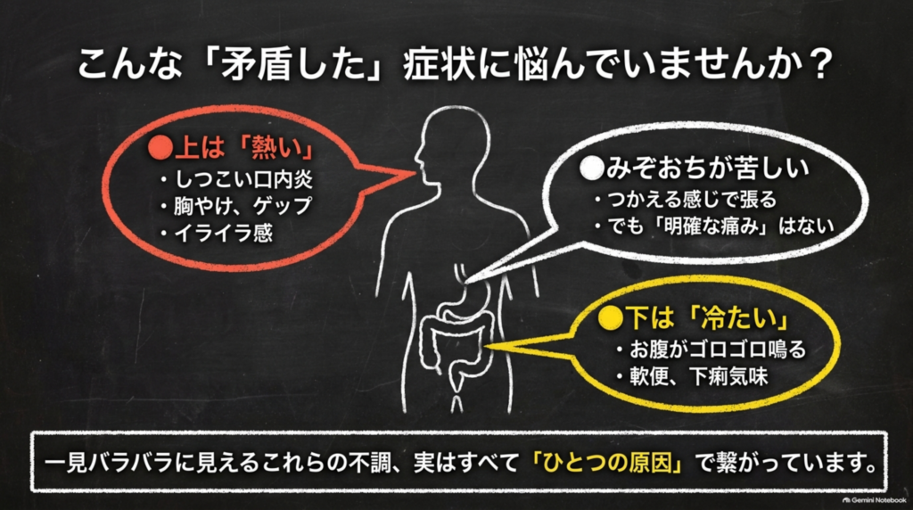 こんな「矛盾した」症状に悩んでいませんか？上は熱い、下は冷たい