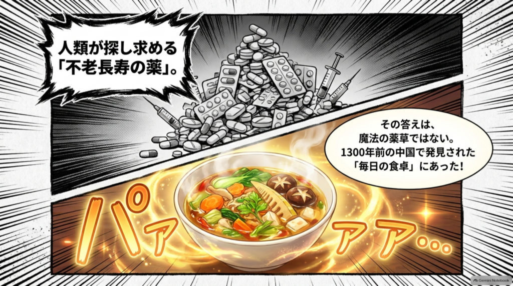 不老長寿の薬の答えは、1300年前の中国で見出された「毎日の食卓」