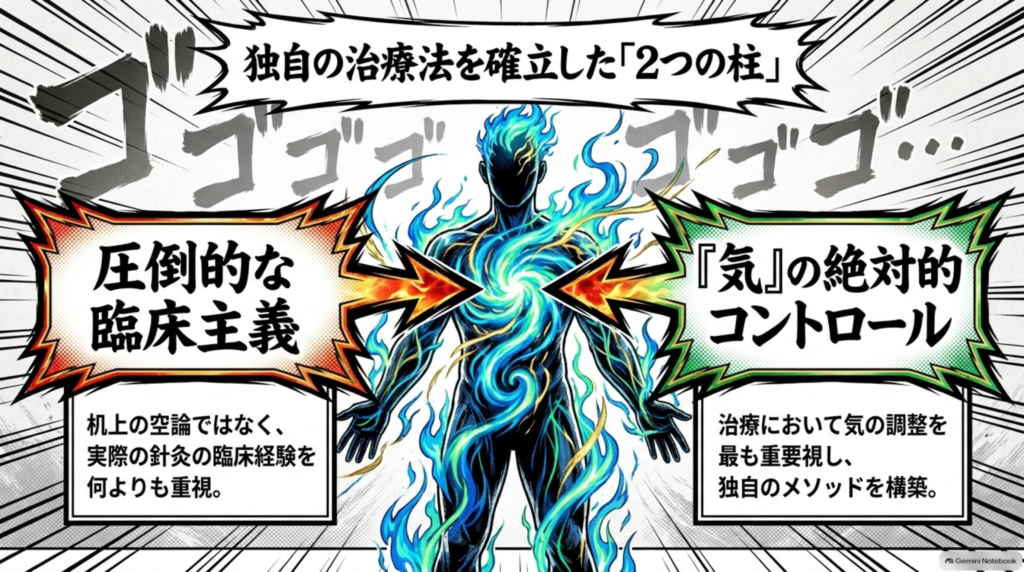 楊玄操の治療法を支えた2つの柱：圧倒的な臨床主義と気の絶対的コントロール