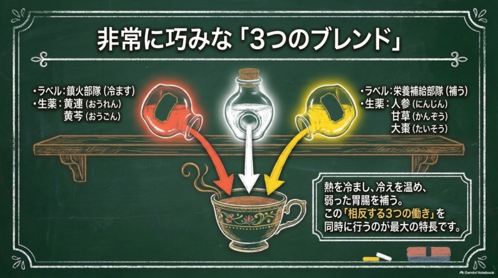 非常に巧みな「3つのブレンド」