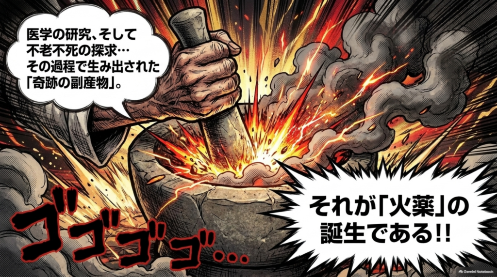 不老不死の探求から生まれた火薬の誕生
