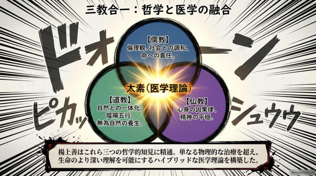 三教合一：儒教・道教・仏教の知見を統合した医学理論