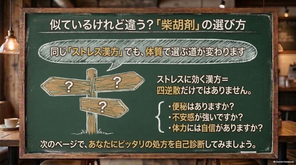 ストレスに使う漢方薬の選び方