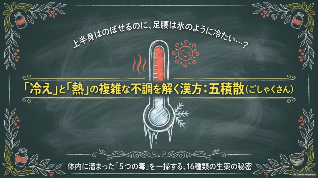 「冷え」と「熱」の複雑な不調を解く漢方:五積散(ごしゃくさん)