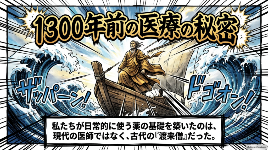 1300年前の医療の秘密。私たちが日常的に使う薬の基礎を築いたのは、古代の渡来僧だった