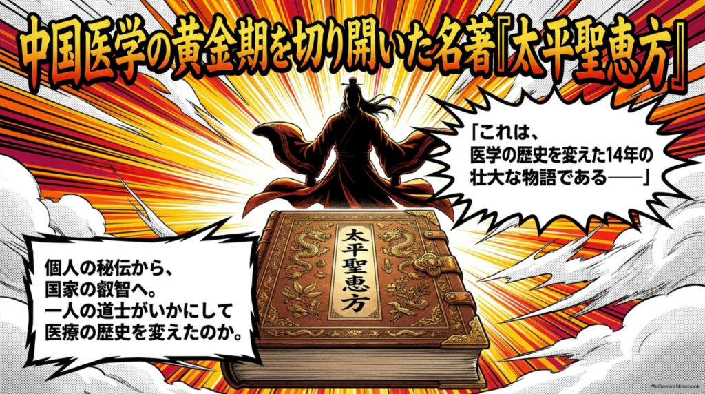 中国医学の黄金期を切り開いた名著『太平聖恵方』。一人の道士がいかにして医療の歴史を変えたのか