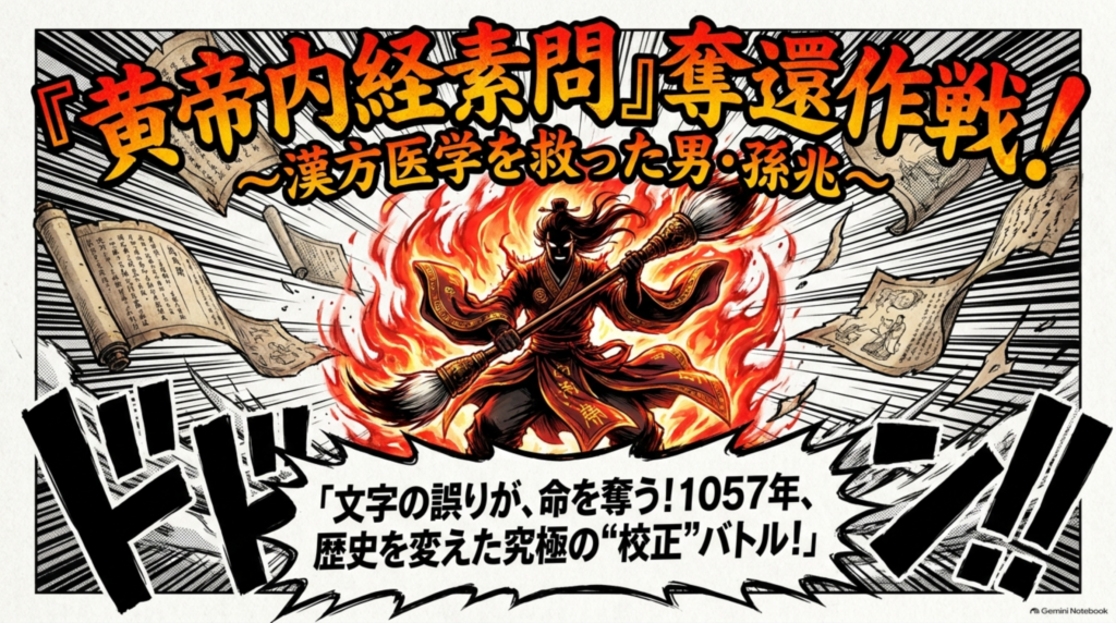 『黄帝内経素問』奪還作戦。文字の誤りが命を奪う――1057年、歴史を変えた究極の「校正」バトル