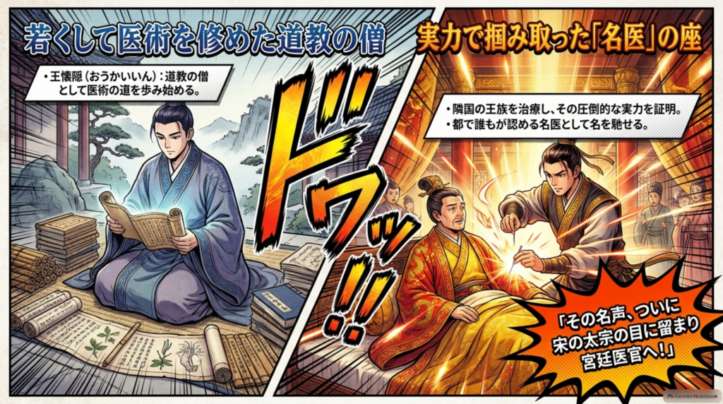 若くして医術を修めた道教の僧・王懐隠。隣国の王族を治療して圧倒的な実力を証明し、都で誰もが認める名医として名を馳せる