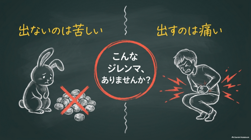 出ないのは苦しい、出すのは痛い。コロコロ便と下剤の腹痛、こんなジレンマはありませんか？