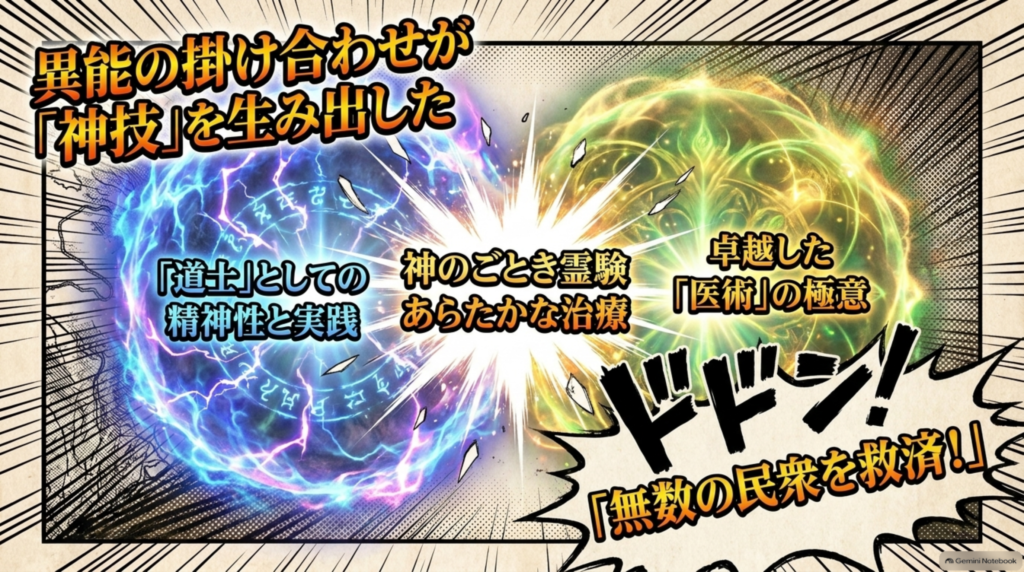 道士としての精神性と卓越した医術の極意。神のごとき霊験あらたかな治療で無数の民衆を救済