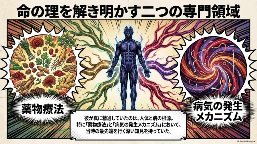高保衡が精通した二つの専門領域、薬物療法と病気の発生メカニズム