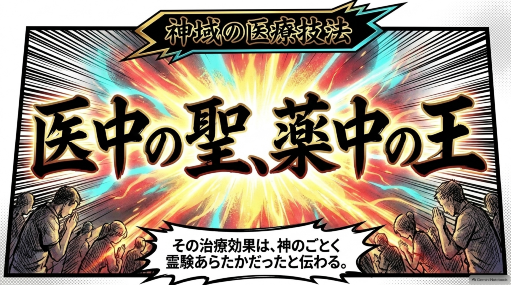 神域の医療技法「医中の聖、薬中の王」。その治療効果は神のごとく霊験あらたかだったと伝わる