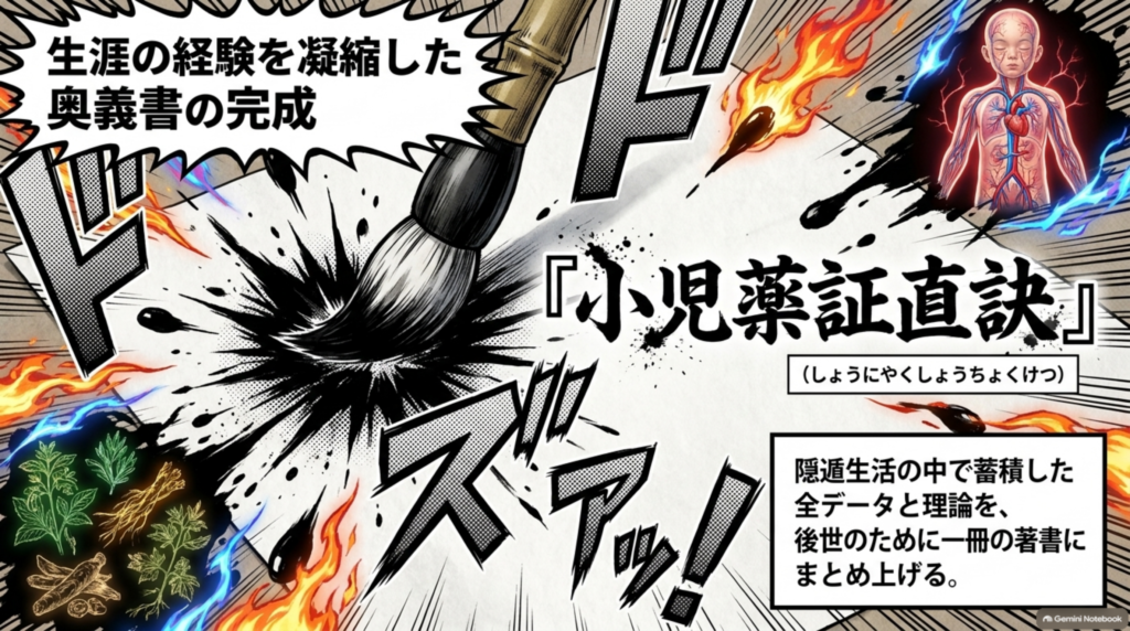 生涯の経験を凝縮した奥義書『小児薬証直訣（しょうにやくしょうちょくけつ）』の完成