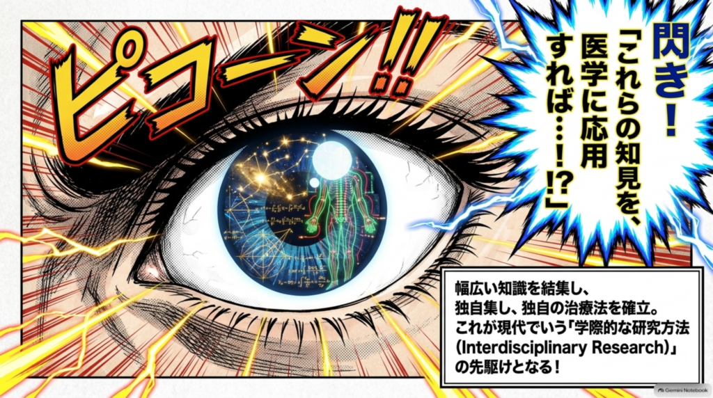 閃き。これらの知見を医学に応用すれば――幅広い知識を結集し独自の治療法を確立した