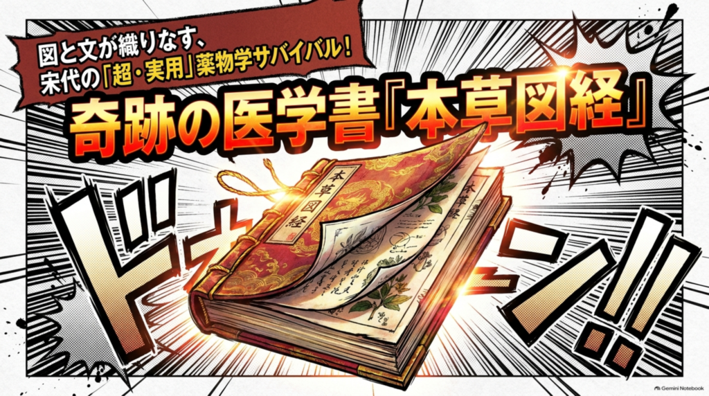 図と文が織りなす宋代の「超・実用」薬物学。奇跡の医学書『本草図経』