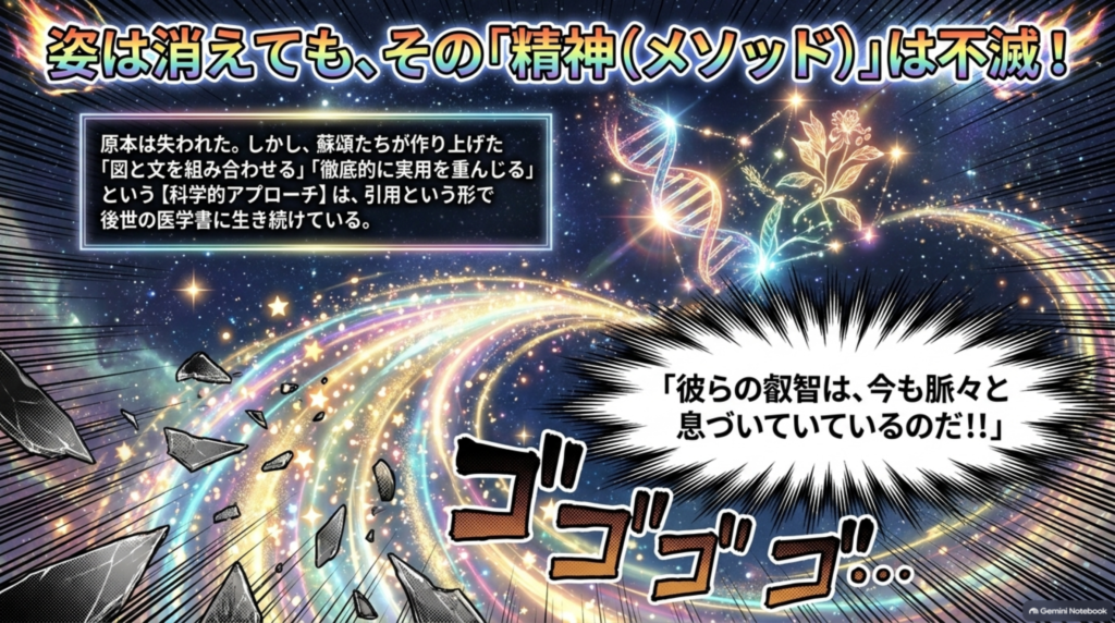 書は消えても、その精神（メソッド）は不滅。図と文の融合と科学的アプローチは今も息づく